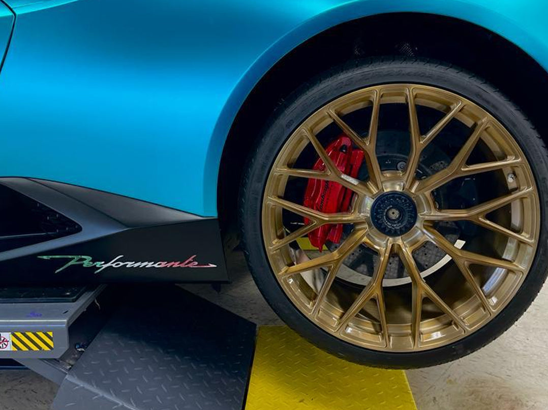 Another satisfied Сustomer our 21/20 inch wheels for Lamborghini Huracan STO