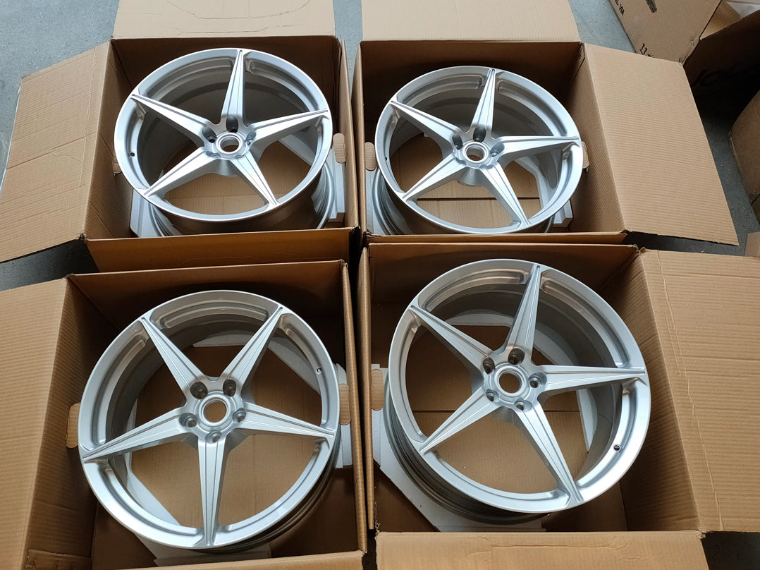 Ferrari 458 forged wheels on customer's Ferrari 430