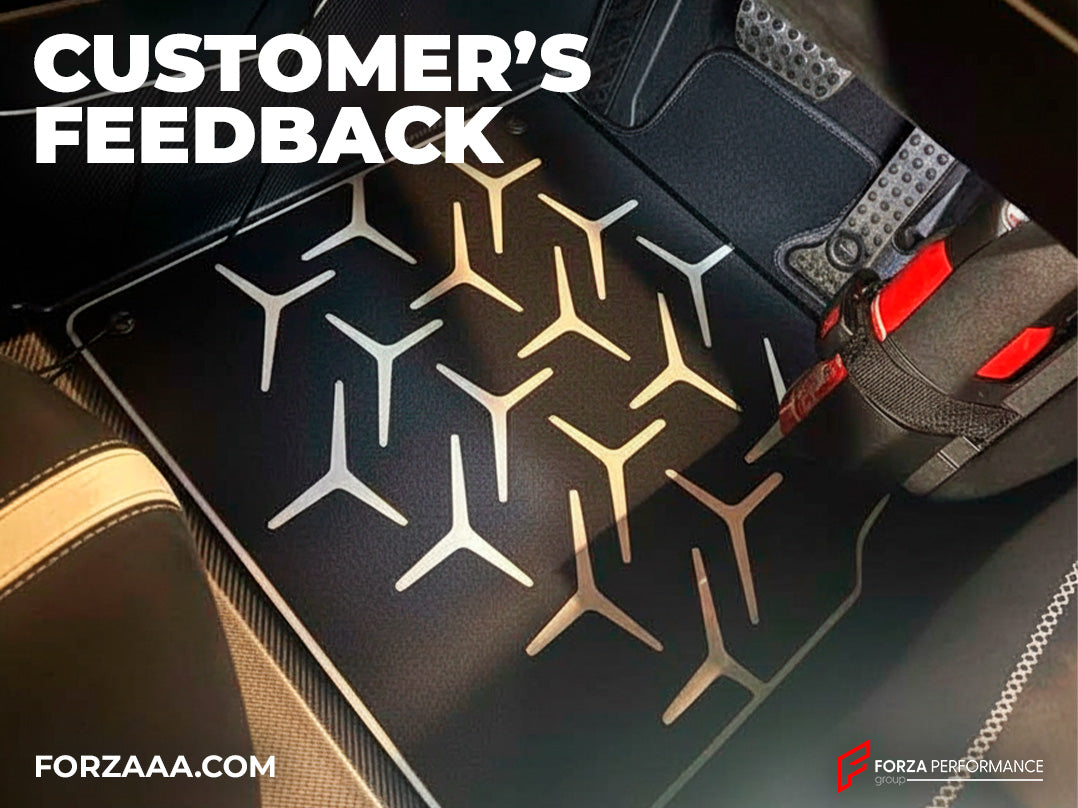 STAINLESS STEEL FLOOR MATS CARPETS for LAMBORGHINI AVENTADOR SVJ LP 770-4: Customer's Feedback