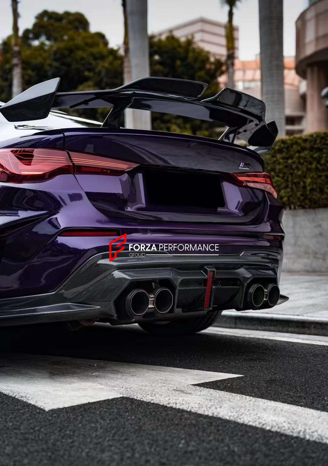 WIDE CARBON BODY KIT for BMW M4 G82/G83 2021+  Set includes:  Front Bumper Wide Fenders Side Skirts Rear Bumper Exhaust Tips