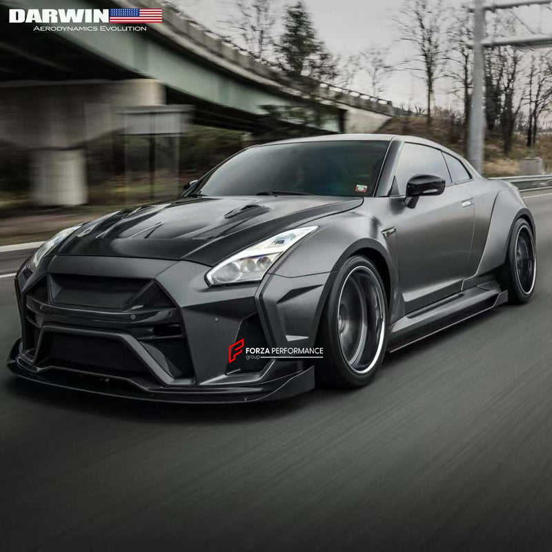 CARBON WIDE BODY KIT for NISSAN GT-R R35 2008 - 2020 | AUTHENTIC DARWINPRO BKSSII STYLE