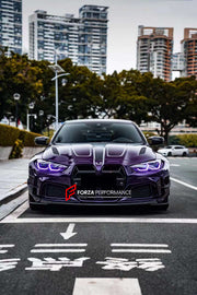 WIDE CARBON BODY KIT for BMW M4 G82/G83 2021+  Set includes:  Front Bumper Wide Fenders Side Skirts Rear Bumper Exhaust Tips