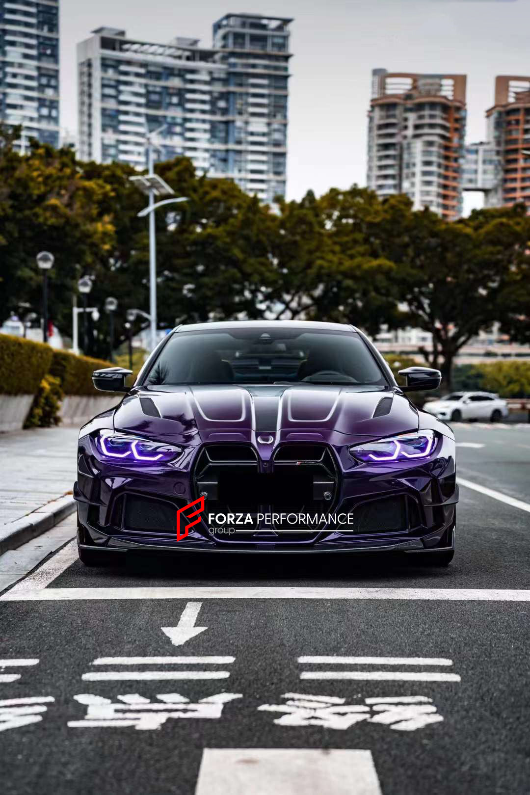 WIDE CARBON BODY KIT for BMW M4 G82/G83 2021+  Set includes:  Front Bumper Wide Fenders Side Skirts Rear Bumper Exhaust Tips