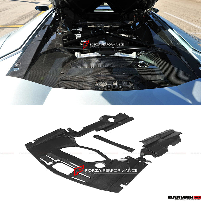 AUTHENTIC DARWINPRO CARBON ENGINE BAY PANEL SET for LAMBORGHINI AVENTADOR LP700-4 COUPE 2011 - 2016