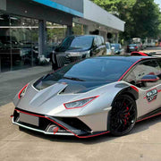 DRY CARBON DOWN FRONT LIP for LAMBORGHINI HURACAN STO 2021+
Set includes:
Front Lip
Material;Carbon Fiber
NOTE: Professional installation is required
