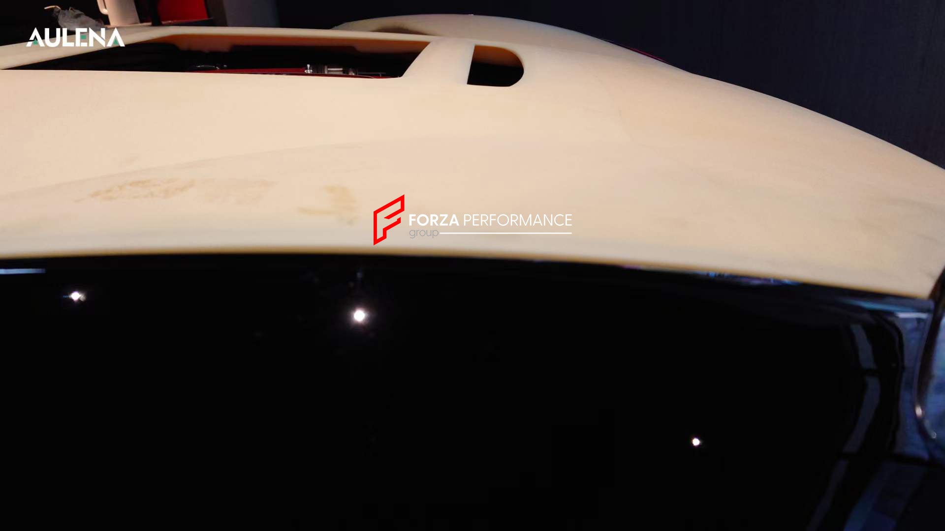 DRY CARBON HOOD WITH TRANSPARENT COVER for FERRARI 812 SUPERFAST  Set includes:  Hood with Transparent Cover