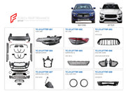 CONVERSION BODY KIT for MASERATI LEVANTE M161 2016-2021 upgrade to 2021+ M161 FACELIFT
Set includes:
Front Lip
Front Bumper Assembly
Fender Flares
Side Skirts
Rear Bumper
Rear Diffuser
Exhaust Tips
Material: Plastic
NOTE: Professional installation is required