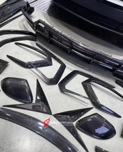 CARBON BODY KIT for LAMBORGHINI URUS 2018+  Set includes:  Front Lip Rear Diffuser Side Skirts Door Trims Side Fenders Side Mirror Covers Front Canards Rear Canards Roof Spoiler Rear Spoiler