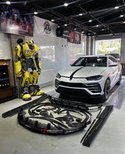 CARBON BODY KIT for LAMBORGHINI URUS 2018+  Set includes:  Front Lip Rear Diffuser Side Skirts Door Trims Side Fenders Side Mirror Covers Front Canards Rear Canards Roof Spoiler Rear Spoiler