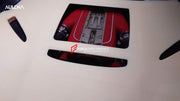 DRY CARBON HOOD WITH TRANSPARENT COVER for FERRARI 812 SUPERFAST  Set includes:  Hood with Transparent Cover