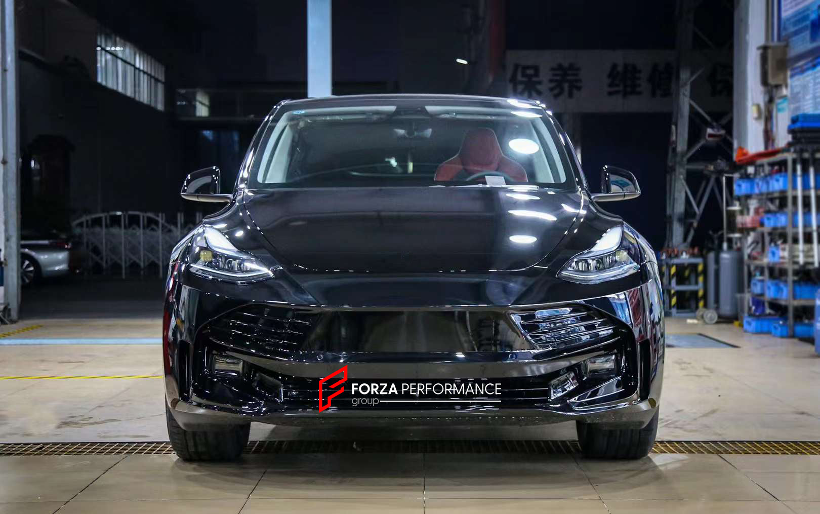 BODY KIT for TESLA MODEL Y 2020+  Set includes:  Front Bumper Front Bumper Canards Rear Diffuser Rear Spoiler