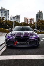 WIDE CARBON BODY KIT for BMW M4 G82/G83 2021+  Set includes:  Front Bumper Wide Fenders Side Skirts Rear Bumper Exhaust Tips