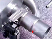 VALVED EXHAUST CATBACK MUFFLER for MERCEDES-BENZ E-CLASS W213 E200 E300 2.0T 2020+  Set includes:  Center pipe Muffles with valves Valve control box with remote control (you may also reuse your factory exhaust valve motors)