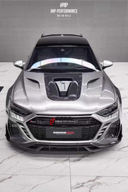 AUTHENTIC DARWINPRO DRY CARBON BODY KIT for AUDI RS7 C8 2019+
Set includes:
Front Bumper
Side Skirts
Rear Diffuser
