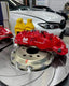 In the photos above you can see an installed Forza Performance Group set of large front brakes for the BMW 3 SERIES G20 325i LCI 2022 with 380x36mm brake discs by 19-inch brake rotors. Current set includes: 2x Brake calipers AP9562 2x Brake discs 380x36mm 2x Brake caliper adapters 4x Brake Pads 2x Brake hoses and installation kits with nipples