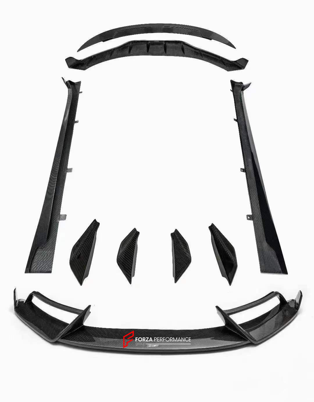 CARBON BODY KIT for ASTON MARTIN DB11 2017+  Set includes: Front Lip Side Skirts Rear Spoiler Rear Diffuser
