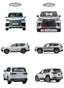 CARBON BODY KIT for LEXUS LX600 J300 2021+ Set includes: Front Lip Fender Flares Rear Diffuser