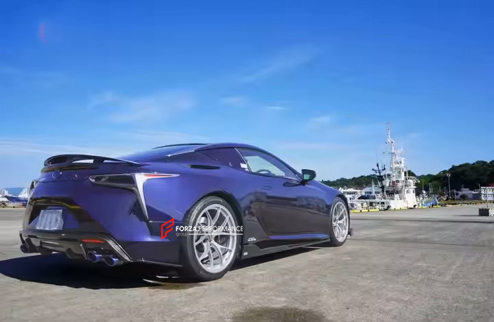 CARBON REAR DIFFUSER for LEXUS LC500 LC500H 2017 - 2019
Set includes:
Rear Diffuser 
Material: Carbon Fiber
NOTE: Professional installation is required.
