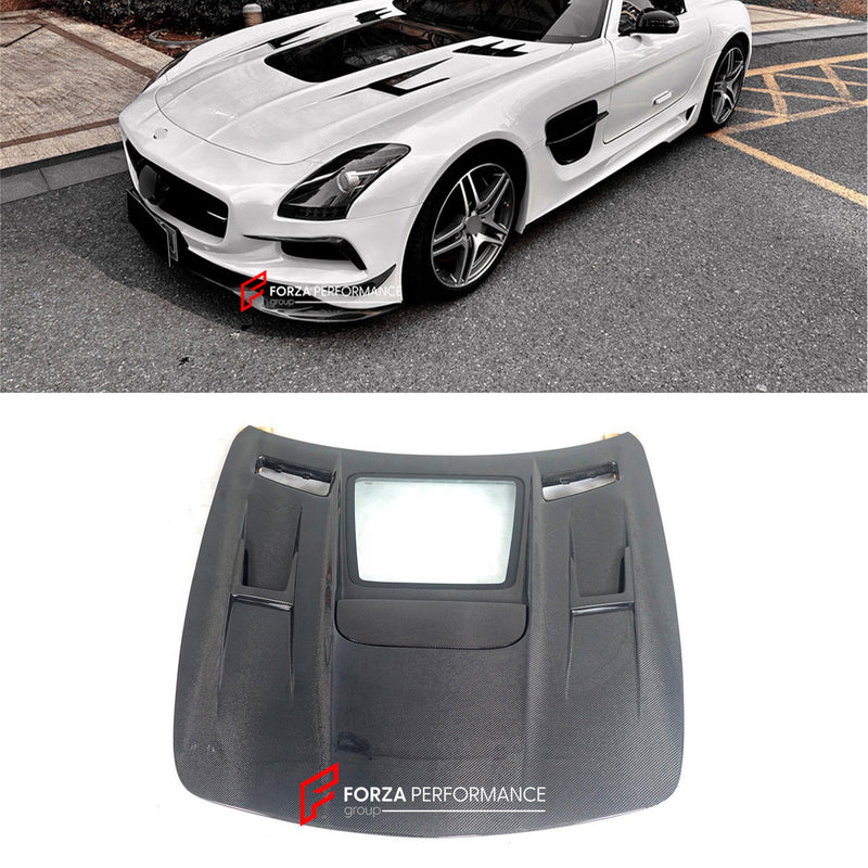 IMP PERFOMANCE CARBON FIBER HOOD BONNET for MERCEDES BENZ SLS R197 2009 - 2015