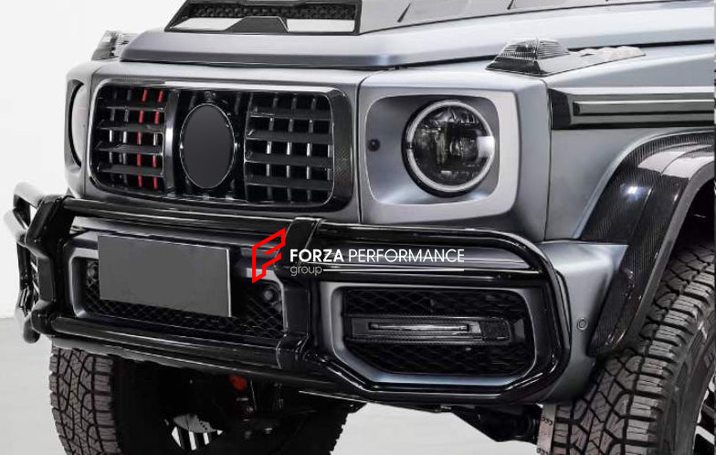 Body Kit includes:  Bullbar Roof LED DRL Bar Roof Rack Roof Ladder Side Fenders Side Skirts Spare Tire Cover Rear Middle Guard Material: Plastic  Lift Kit includes:  Big Brake Kit Portal Axels Springs 2 Front Outer Steering Knuckles 2 Heavy Duty Rear Axle Shafts Set of Axle Braces for Front & Rear Axles 4 ABS Sensors Mounting Bolts