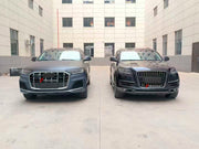 CONVERSION BODY KIT for AUDI Q7 4L FACELIFT 2009 - 2015 upgrade to Q7 4M FACELIFT 2019 - 2024
Set includes:
Front Bumper Assembly
Front Lip
Front Grille
Headlights
Hood/Bonnet
Fender Flares
Roof Spoiler
Trunk
Tail Lights
Rear Bumper
Rear Bumper Assembly
Rear Diffuser
Exhaust Tips
Material: Plastic, Stainless Steel 
NOTE: Professional installation is required.