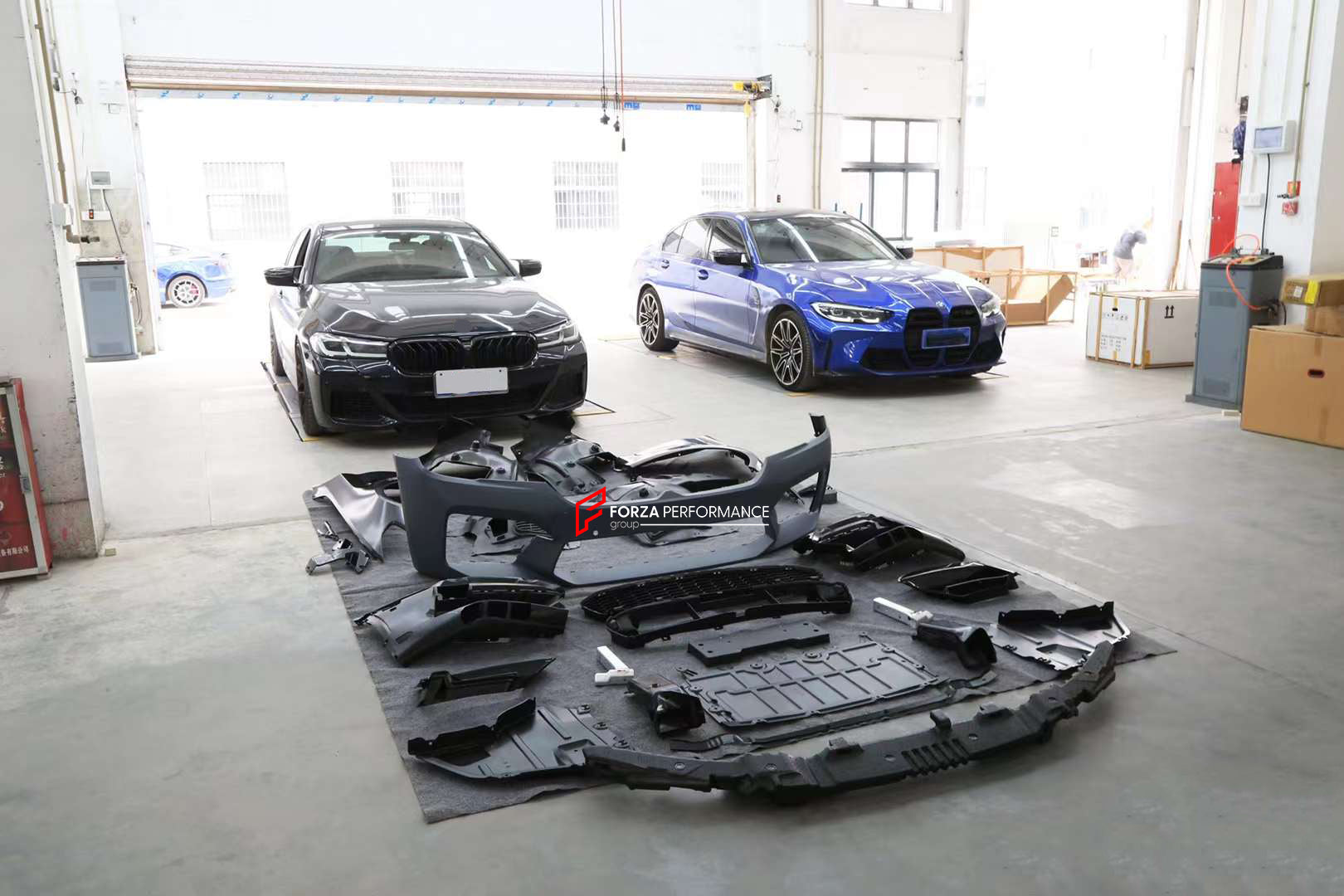 CONVERSION BODY KIT for BMW 5 SERIES G30 G38 2016 - 2020 to M5 F90 LCI 2020+  Set includes:  Front Bumper Side Fenders