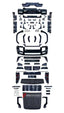CONVERSION BODY KIT for JETOUR T2 to LAND ROVER DEFENDER L663 2021 Set includes: Front Bumper Front Grille Hood Roof DRL LED Bar Side Fenders Side Trims Side Skirts Rear Bumper