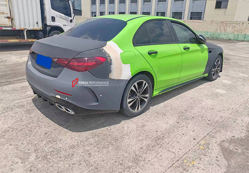 CONVERSION BODY KIT for MERCEDES BENZ C-CLASS W205 2015 - 2021 UPGRADE to W206 C63 AMG 2022+ FACELIFT
Set includes:
Front Bumper Assembly
Head Lights
Front Grille
Hood Bonnet
Front Fenders
Rear Trunk
Tail Lights
Exhaust Tips
Rear Bumper Assembly
Material: Plastic
NOTE: Professional installation is required.