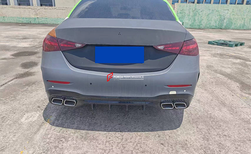 CONVERSION BODY KIT for MERCEDES BENZ C-CLASS W205 2015 - 2021 UPGRADE to W206 C63 AMG 2022+ FACELIFT
Set includes:
Front Bumper Assembly
Head Lights
Front Grille
Hood Bonnet
Front Fenders
Rear Trunk
Tail Lights
Exhaust Tips
Rear Bumper Assembly
Material: Plastic
NOTE: Professional installation is required.