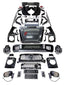 CONVERSION BODY KIT for MERCEDES-BENZ G-CLASS G63 W463 1990 - 2018 to W465 2025 Set includes: Front Bumper Front Grille Hood Headlights Headlight Covers Front Fenders Fender Flares Side Mirrors Side Trims Rear Bumper Tail Lights