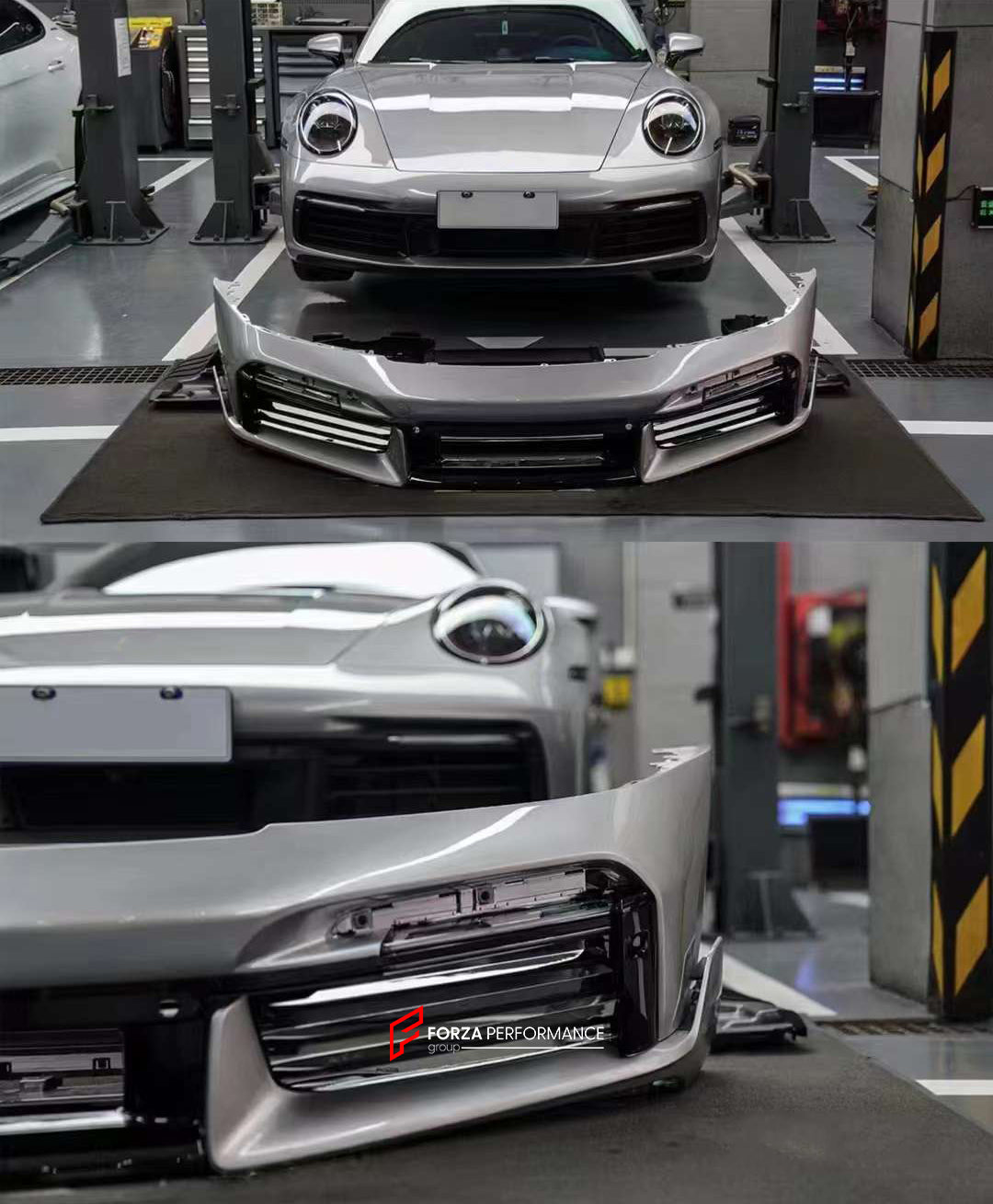 CONVERSION BODY KIT for PORSCHE 911 992 CARRERA 2019 - 2023 to TURBO SPORT DESIGN  Set includes:  Front Bumper Front Lip Side Skirts Rear Diffuser Rear Bumper Rear Spoiler