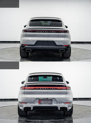 CONVERSION BODY KIT for PORSCHE CAYENNE 9YA 2018 - 2023 to TURBO GT 2024
Set includes:
Front Bumper
Fender Flares
Side Skirts
Rear Diffuser