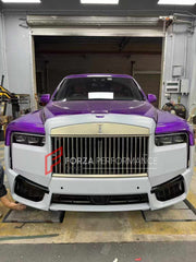 CONVERSION DRY CARBON BODY KIT for ROLLS ROYCE CULLINAN 2018 - 2025 UPGRADE to SERIES II FACELIFT 2025
Set includes:
Front Bumper
Grille Frame
Grille
Original Rolls-Royce Headlights
Rear Bumper