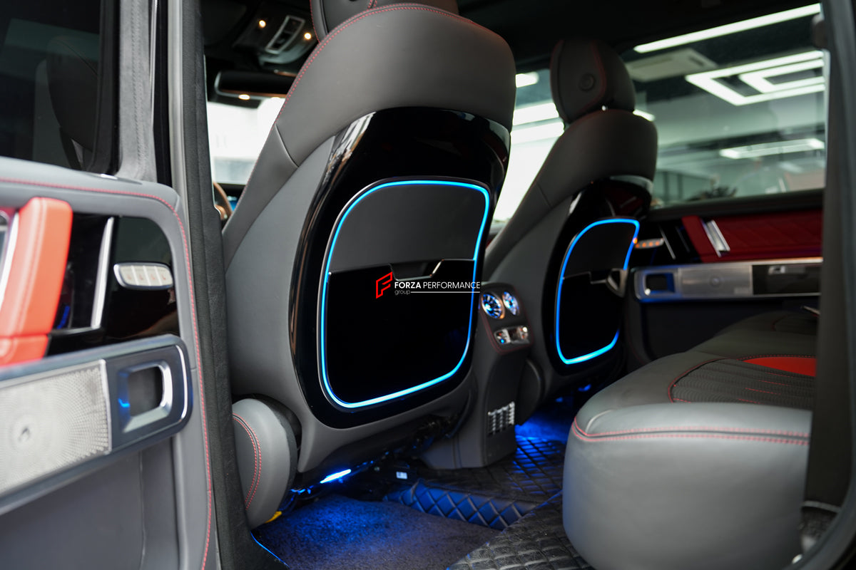 CONVERSION INTERIOR KIT for MERCEDES-BENZ G-CLASS W463 2002 - 2017 to W463A W464 2018 - 2024
Set includes:
AMG Steering Wheel
Door Panels Assembly
Dashboard Assembly
Seats Assembly
Center Console Armrest
Door Handles
Speaker Covers
Trim Panels
Shift Paddles
Door Frame Trims