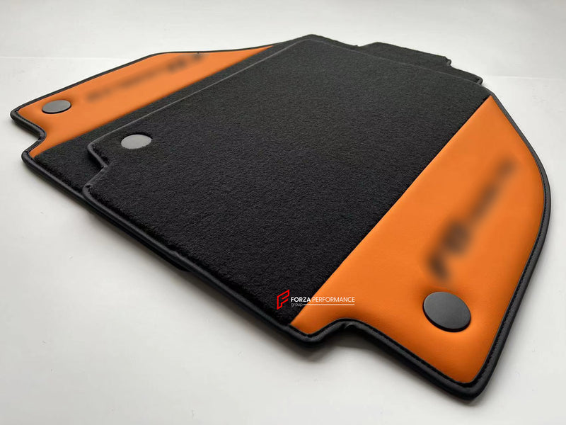 CUSTOM FLOOR MATS CARPETS for FERRARI F8 TRIBUTO LEATHER NYLON VELOUR ALCANTARA