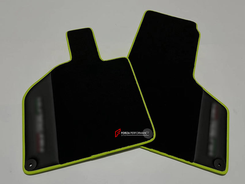CUSTOM FLOOR MATS CARPETS for LAMBORGHINI HURACAN LEATHER NYLON VELOUR ALCANTARA