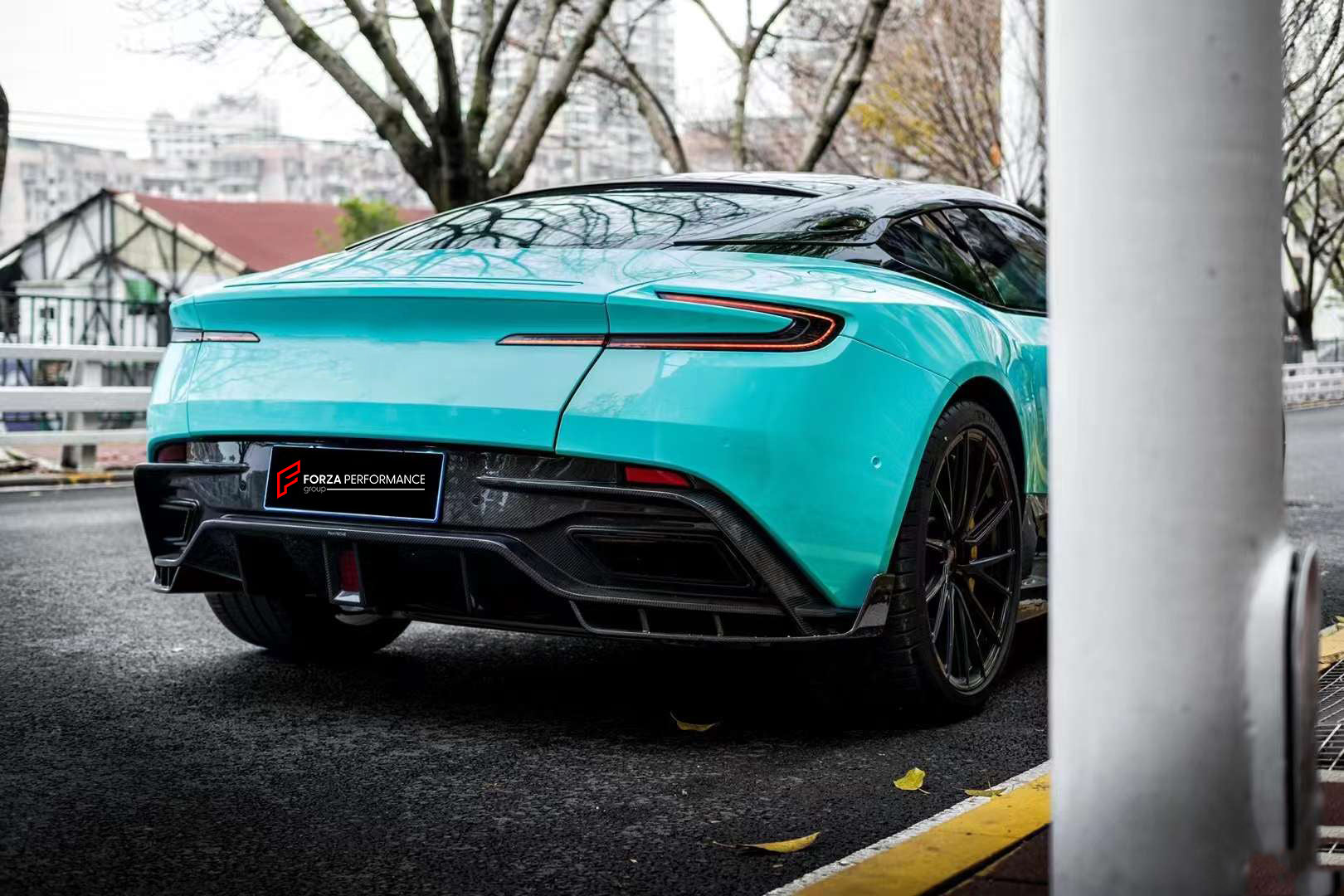 DRY CARBON AERO KIT for ASTON MARTIN DB11 2016+  Set includes:  Rear Diffuser Upper Front Lip Lower Front Lip Upper Side Skirts Lower Side Skirts Front Fender Trims Front Canards Rear Spoiler 