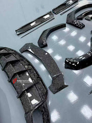DRY CARBON BODY KIT FOR LAMBORGHINI URUS R-Style
Set includes:
Front Lip
Hood
Fender Flares
Side Skirts
Rear Spoiler
Rear Diffuser
Material: Dry Carbon
Note: Professional installation is required