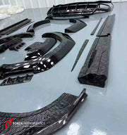 DRY CARBON BODY KIT FOR LAMBORGHINI URUS R-Style
Set includes:
Front Lip
Hood
Fender Flares
Side Skirts
Rear Spoiler
Rear Diffuser
Material: Dry Carbon
Note: Professional installation is required