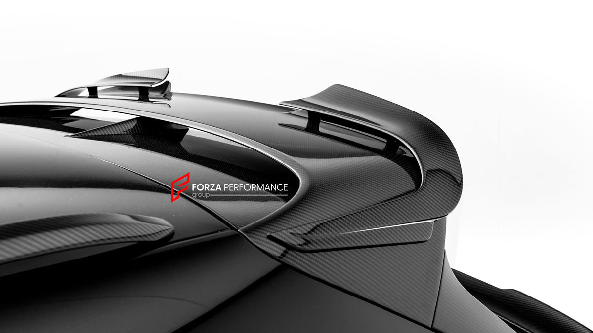 DRY CARBON BODY KIT for BENTLEY BENTAYGA W12 2020+
Set includes:
Hood
Front Grille
Side Mirrors
Door Trims
Roof Rack
Roof Spoiler
Material: Dry Carbon
NOTE: Professional installation is required.