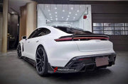DRY CARBON BODY KIT for PORSCHE TAYCAN J1 TURBO CROSS TURISMO  Set includes:  Front Splitter Side Skirts Rear Diffuser Rear Spoiler