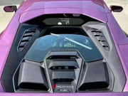 DRY CARBON ENGINE HOOD for TECNICA STYLE LAMBORGHINI HURACAN LP610 LP460
Set includes:
Engine Hood