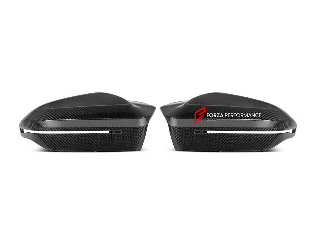 DRY CARBON AERO KIT FOR BMW M5 G90 G99 2024+
Set includes:
Front Lip
Side Mirror Covers (two options)
Side Skirts
Antenna Cover Trim 
Rear Spoiler (three options)
Rear Bumper Trims
Material: Dry Carbon
Note: Professional installation is required