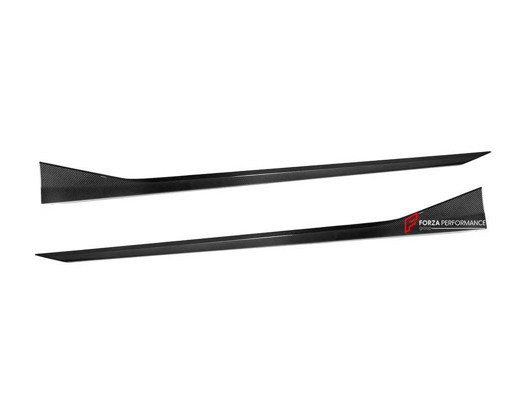 DRY CARBON AERO KIT FOR BMW M5 G90 G99 2024+
Set includes:
Front Lip
Side Mirror Covers (two options)
Side Skirts
Antenna Cover Trim 
Rear Spoiler (three options)
Rear Bumper Trims
Material: Dry Carbon
Note: Professional installation is required