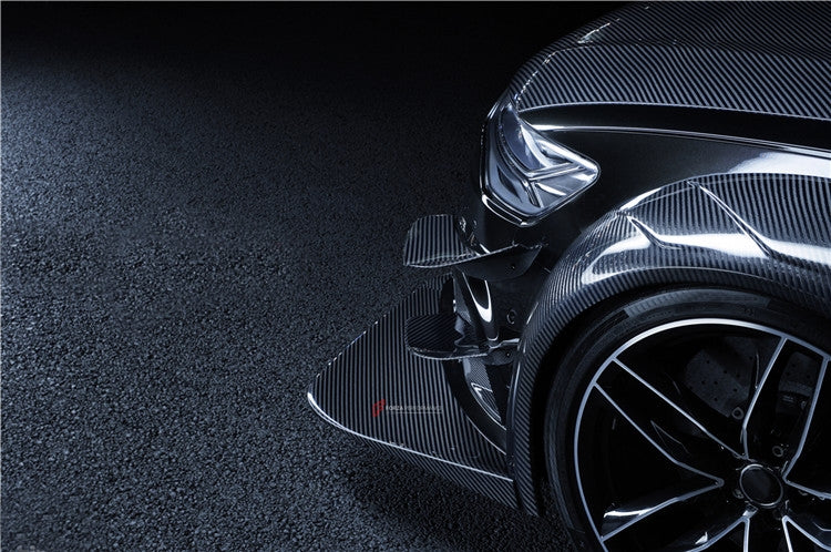AUTHENTIC DARWINPRO DTM STYLE CARBON WIDE BODY KIT for AUDI RS6 C7 AVANT 2014 - 2018  Set includes:  Hood Front lip Front canards Fender flares Side skirts Side canards Bumper spoiler Rear bumper canards Door canards Rear fender canards Rear diffuser canards Roof spoiler Trunk spoiler Material: Carbon fiber / Forged Carbon / Fiberglass + Carbon / Autoclave carbon fiber / Double sided carbon fiber  NOTE: Professional installation is required  Contact us for pricing