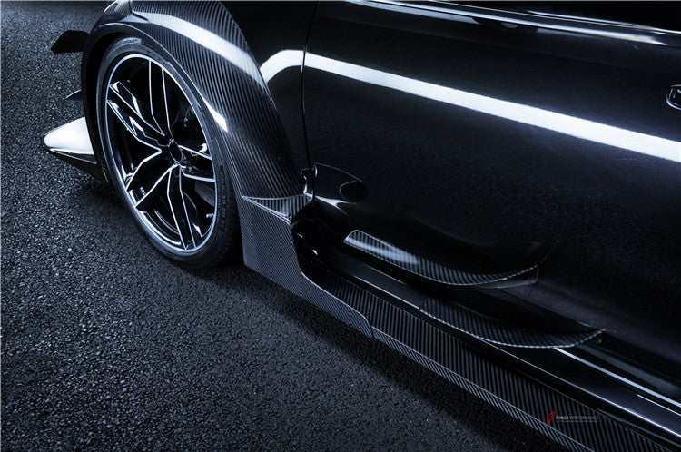 AUTHENTIC DARWINPRO DTM STYLE CARBON WIDE BODY KIT for AUDI RS6 C7 AVANT 2014 - 2018  Set includes:  Hood Front lip Front canards Fender flares Side skirts Side canards Bumper spoiler Rear bumper canards Door canards Rear fender canards Rear diffuser canards Roof spoiler Trunk spoiler Material: Carbon fiber / Forged Carbon / Fiberglass + Carbon / Autoclave carbon fiber / Double sided carbon fiber  NOTE: Professional installation is required  Contact us for pricing