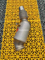 EXHAUST CATLESS DOWNPIPE for BMW 5 SERIES F36 430i 2.0T 2017 - 2020  Material: Stainless Steel  Optionally:  For extra cost we can add heat shield protection 200 cell catalytic converter Production time: 10 working days