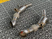EXHAUST CATLESS DOWNPIPE for FERRARI SF90 4.0T  Material: Stainless Steel  Optionally:  For extra cost we can add heat shield protection 200 cell catalytic converter Production time: 10 working days  NOTE: Professional installation is required.