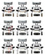 SV STYLE FRONT BUMPER GRILLE AND AIR VENTS for LAND ROVER RANGE ROVER L460 2023+
Set includes:
Front Bumper
Front Grille
Side Air Vents
Material: ABS Plastic
NOTE: Professional installation is required.
