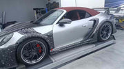 FORGED CARBON BODY KIT for PORSCHE 911 992 CARRERA TURBO S 4S custom fit MANSORY
Set includes:
Front Bumper Assembly
Hood
Fender Flares
Fender Vents
Side Mirror Covers
Side Skirts
Side Vent Covers
Rear Bumper Assembly